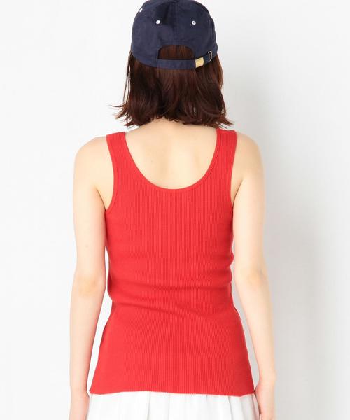 Another Edition（アナザーエディション）の「ワッフルタンクトップ/AEBC　ワッフル TANK TOP◆（タンクトップ・レディース・ホワイト/ライトグレー/レッド・FREE）」の4枚目の写真