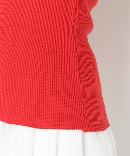 Another Edition（アナザーエディション）の「ワッフルタンクトップ/AEBC　ワッフル TANK TOP◆（タンクトップ・レディース・ホワイト/ライトグレー/レッド・FREE）」の9枚目の写真