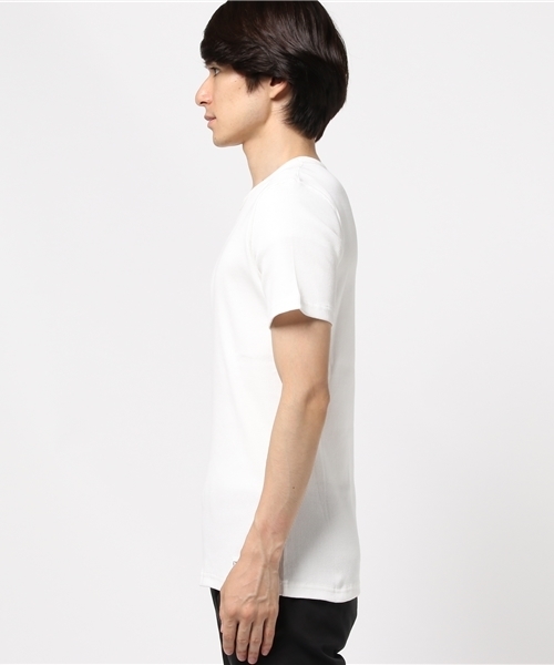 FACTOTUM（ファクトタム）の「【FACTOTUM JEANS】テレコアンダーシリーズ　クルーネック半袖（Tシャツ/カットソー・メンズ・ブラック/ホワイト/カーキ・46/44/48）」の9枚目の写真