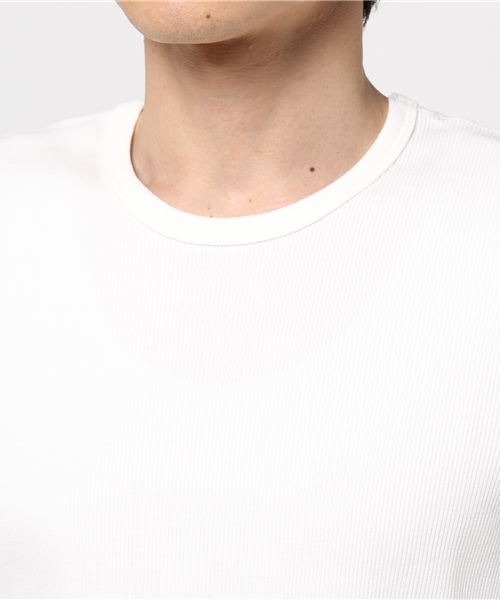 FACTOTUM（ファクトタム）の「【FACTOTUM JEANS】テレコアンダーシリーズ　クルーネック半袖（Tシャツ/カットソー・メンズ・ブラック/ホワイト/カーキ・46/44/48）」の11枚目の写真