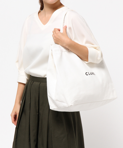 CLANE（クラネ）の「MULTI TOTE BAG（ボストンバッグ・レディース・ホワイト/ブラック・FREE）」の3枚目の写真