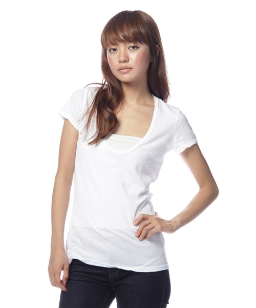 Ray BEAMS（レイビームス）の「【△Ray BEAMS LOS ANGELES / ショートスリーブU】（Tシャツ/カットソー・レディース・ホワイト/ライトグレー/ブラック/ベージュ/オリーブ/チャコールグレー/レッド系その他/インディゴブルー・1/2）」の14枚目の写真