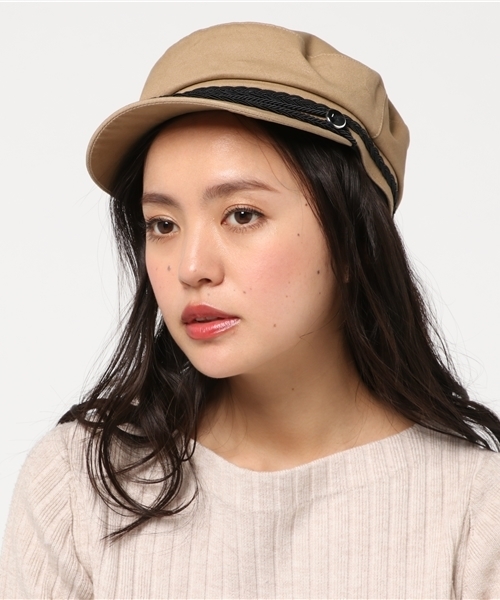 WEGO（ウィゴー）の「WEGO/マリンキャップ（キャスケット・レディース・ベージュ/ダークインディゴブルー/ブラック・FREE）」の10枚目の写真