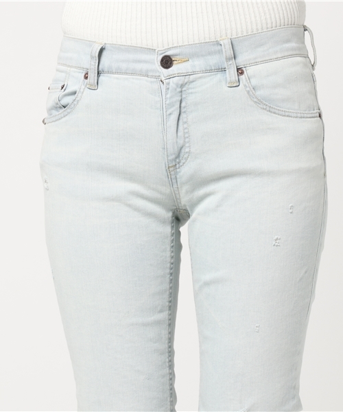 HYSTERIC GLAMOUR（ヒステリックグラマー）の「USED加工Sデニム スリムパンツ（デニムパンツ・レディース・インディゴブルー・23inch/24inch/25inch/26inch/27inch/28inch）」の5枚目の写真