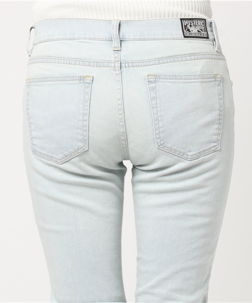 HYSTERIC GLAMOUR（ヒステリックグラマー）の「USED加工Sデニム スリムパンツ（デニムパンツ・レディース・インディゴブルー・23inch/24inch/25inch/26inch/27inch/28inch）」の6枚目の写真