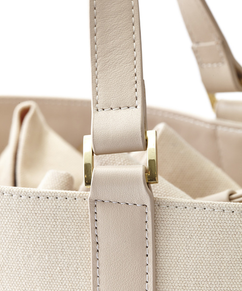 Gem.（ジェム）の「【Gem.】インターセクトキャンバストート / 　Intersect CanvasTote　011012466    （トートバッグ・レディース・オフホワイト/ネイビー/ブラック・FREE）」の9枚目の写真