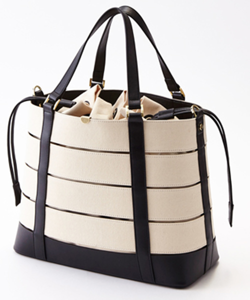 Gem.（ジェム）の「【Gem.】インターセクトキャンバストート / 　Intersect CanvasTote　011012466    （トートバッグ・レディース・オフホワイト/ネイビー/ブラック・FREE）」の13枚目の写真