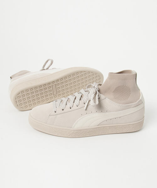 PUMA（プーマ）の「スウェード クラシック ソック（スニーカー・メンズ・ブラック/アイボリー・24.5cm/25.5cm/26.0cm/27.0cm/22.5cm/26.5cm/27.5cm/24.0cm/25.0cm/28.0cm/28.5cm/23.0cm/23.5cm/29.0cm/30.0cm）」の5枚目の写真