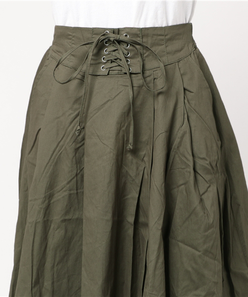 MERLOT（メルロー）の「ウエストスピンドルフレアスカート1173（スカート・レディース・レッド/カーキ/ベージュ/ネイビー・FREE）」の20枚目の写真