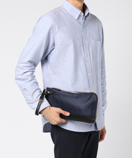 SHIPS（シップス）の「Boldrini Selleria: 【LIMONTAナイロン】 クラッチバッグ（クラッチバッグ・メンズ・ネイビー・ONE SIZE）」の6枚目の写真