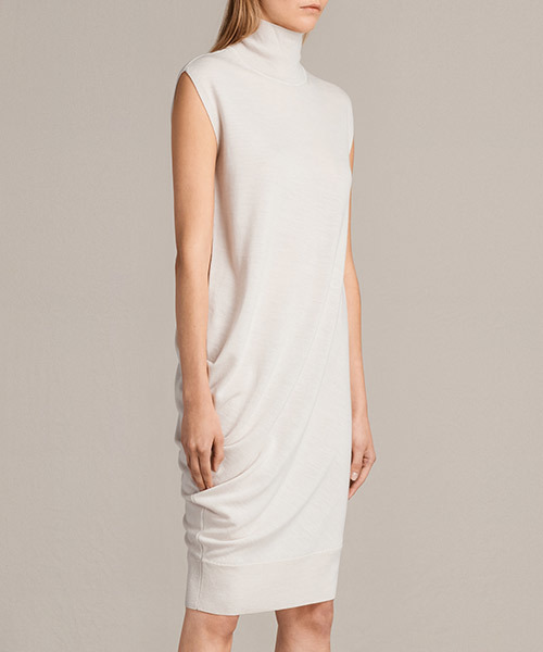 ALLSAINTS（オールセインツ）の「 DEMI SLEEVELESS（ワンピース・レディース・ホワイト/ブラック・4/6/8/2/10）」の6枚目の写真