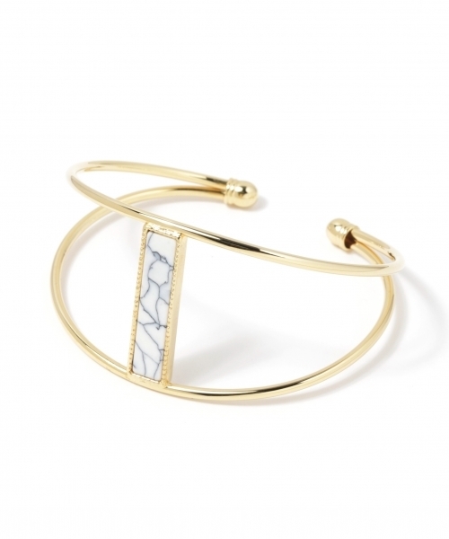 BAYFLOW（ベイフロー）の「BAYFLOW／センケイストーンバングル（バングル/リストバンド・レディース・ホワイト/ブルー・FREE）」の8枚目の写真