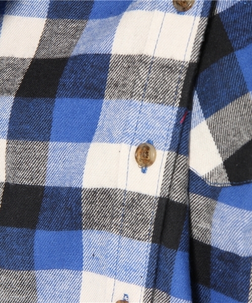 WEGO（ウィゴー）の「ブロックチェックLSネルシャツ（シャツ/ブラウス・レディース・ブラック/グリーン系その他/ブルー/ネイビー/ブルー系その他/イエロー/レッド/エンジ/レッド系その他/オレンジ系その他・FREE）」の16枚目の写真