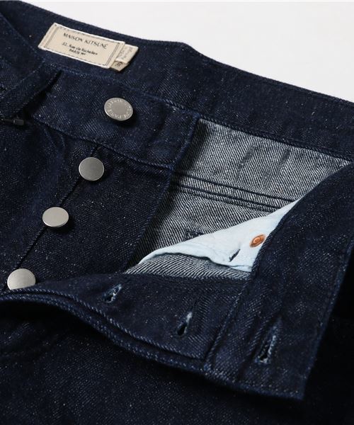 Maison Kitsune（メゾンキツネ）の「MELANGE PARISIEN PAN（デニムパンツ・メンズ・ネイビー・30/31/28/29）」の6枚目の写真