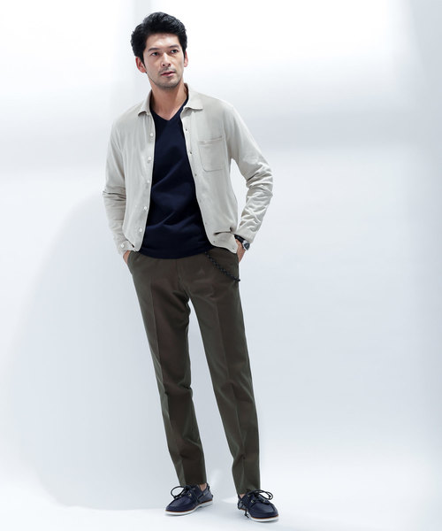 NANO universe（ナノユニバース）の「//インダルジュニットシャツ（シャツ/ブラウス・メンズ・オフホワイト/ベージュ/ネイビー/ブラウン・SMALL/MEDIUM/LARGE/X-LARGE）」の10枚目の写真