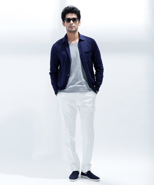 NANO universe（ナノユニバース）の「//インダルジュニットシャツ（シャツ/ブラウス・メンズ・オフホワイト/ベージュ/ネイビー/ブラウン・SMALL/MEDIUM/LARGE/X-LARGE）」の11枚目の写真