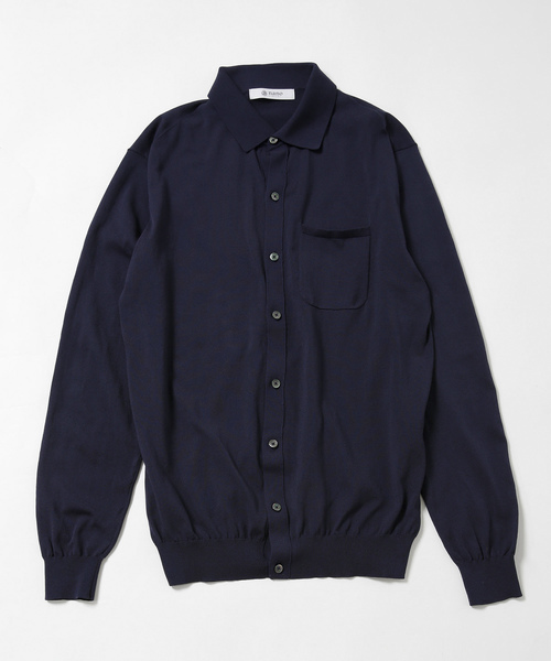 NANO universe（ナノユニバース）の「//インダルジュニットシャツ（シャツ/ブラウス・メンズ・オフホワイト/ベージュ/ネイビー/ブラウン・SMALL/MEDIUM/LARGE/X-LARGE）」の13枚目の写真