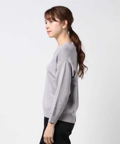 RIVE DROITE（リヴドロワ）の「ラメコクーンVネックニット（ニット/セーター・レディース・その他9/ラベンダー・FREE）」の4枚目の写真