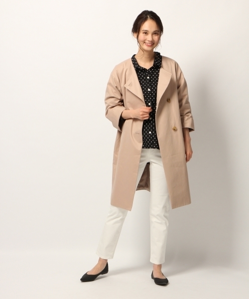 GLOBAL WORK（グローバルワーク）の「ウエストドロストVブラウス8分袖/776489（シャツ/ブラウス・レディース・レッド/ブラック/ホワイト/スカイブルー・LARGE/MEDIUM）」の14枚目の写真