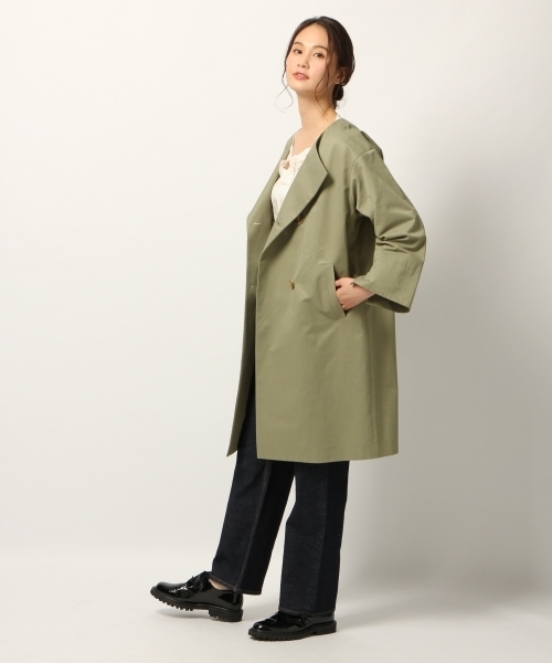 GLOBAL WORK（グローバルワーク）の「ウエストドロストVブラウス8分袖/776489（シャツ/ブラウス・レディース・レッド/ブラック/ホワイト/スカイブルー・LARGE/MEDIUM）」の12枚目の写真