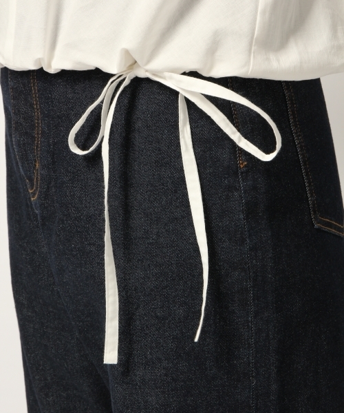 GLOBAL WORK（グローバルワーク）の「ウエストドロストVブラウス8分袖/776489（シャツ/ブラウス・レディース・レッド/ブラック/ホワイト/スカイブルー・LARGE/MEDIUM）」の13枚目の写真