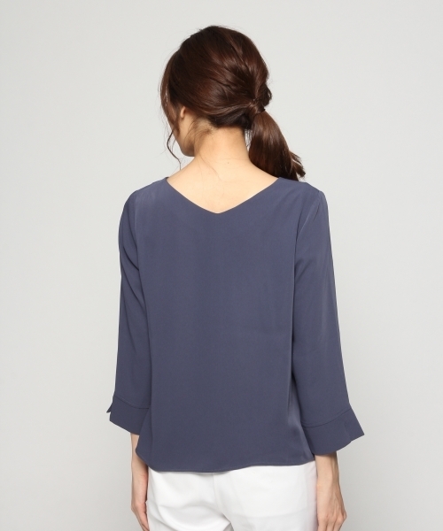 BLISS POINT（ブリスポイント）の「ハートネックブラウス / 786180（シャツ/ブラウス・レディース・ホワイト/ライトグレー/ネイビー/グリーン・LARGE/MEDIUM）」の15枚目の写真