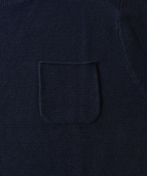 SHIPS（シップス）の「SC: SAFILIN リネン ニット Tシャツ□（Tシャツ/カットソー・メンズ・チャコールグレー/ネイビー/ブラウン/グレー/オリーブ/ブルー・LARGE/MEDIUM/SMALL/X-LARGE）」の8枚目の写真