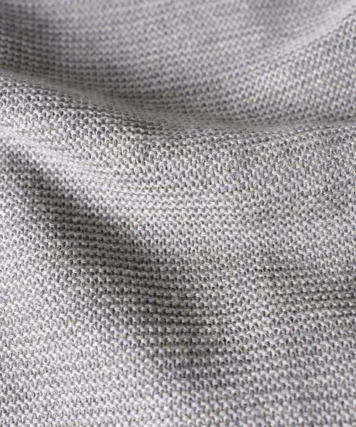 SHIPS（シップス）の「SC: SAFILIN リネン ニット Tシャツ□（Tシャツ/カットソー・メンズ・チャコールグレー/ネイビー/ブラウン/グレー/オリーブ/ブルー・LARGE/MEDIUM/SMALL/X-LARGE）」の12枚目の写真