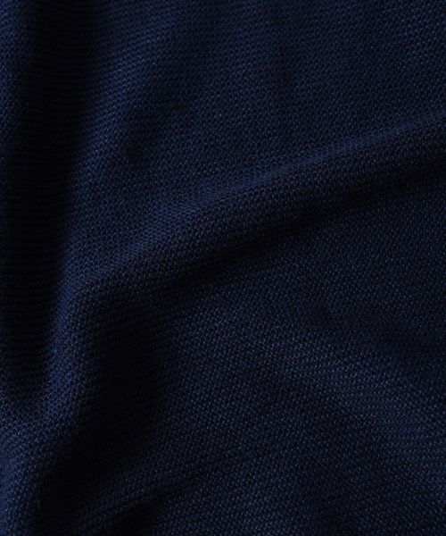 SHIPS（シップス）の「SC: SAFILIN リネン ニット Tシャツ□（Tシャツ/カットソー・メンズ・チャコールグレー/ネイビー/ブラウン/グレー/オリーブ/ブルー・LARGE/MEDIUM/SMALL/X-LARGE）」の17枚目の写真