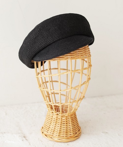 TODAYFUL(トゥデイフル)の「ペーパーブレードキャスケット(キャスケット・レディース・ブラック/ベージュ・FREE)」の9枚目の写真