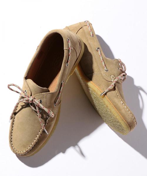 hobo（ホーボー）の「＜hobo＞ COW LTR N/CORD DECK/シューズ □□ о