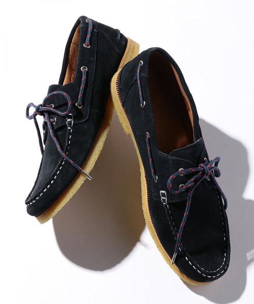 hobo（ホーボー）の「＜hobo＞ COW LTR N/CORD DECK/シューズ □□ о