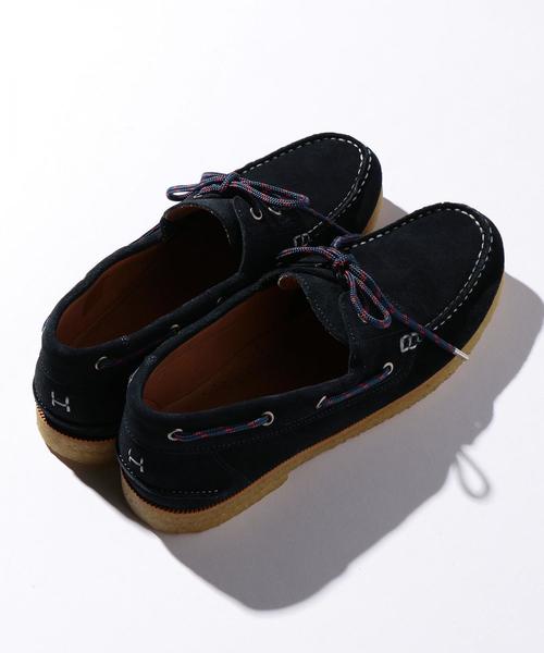 hobo（ホーボー）の「＜hobo＞ COW LTR N/CORD DECK/シューズ □□ о