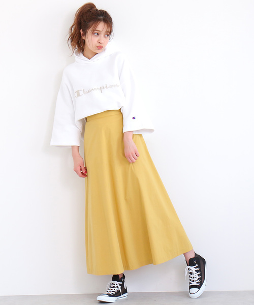 FREE'S MART(フリーズマート)の「◆カラーマキシスカート(スカート・レディース・ベージュ/イエロー/オレンジ・FREE)」の4枚目の写真