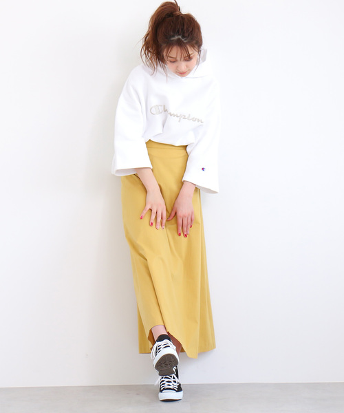 FREE'S MART(フリーズマート)の「◆カラーマキシスカート(スカート・レディース・ベージュ/イエロー/オレンジ・FREE)」の6枚目の写真