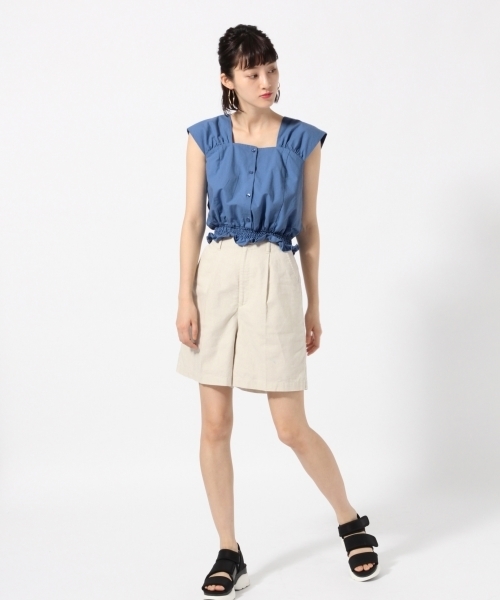 LOWRYS FARM（ローリーズファーム）の「Ｌ／Ｒスクエアブラウス　793071（シャツ/ブラウス・レディース・オフホワイト/ブラック/ブルー/ピンク・MEDIUM/LARGE）」の15枚目の写真