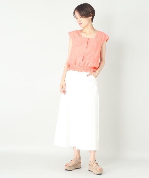 LOWRYS FARM（ローリーズファーム）の「Ｌ／Ｒスクエアブラウス　793071（シャツ/ブラウス・レディース・オフホワイト/ブラック/ブルー/ピンク・MEDIUM/LARGE）」の16枚目の写真