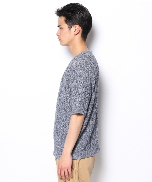 CIAOPANIC（チャオパニック）の「【Ciaopanic】　セットフランknitS/S（ニット/セーター・メンズ・ブルー/その他/ライトグレー/ベージュ・MEDIUM/LARGE）」の6枚目の写真