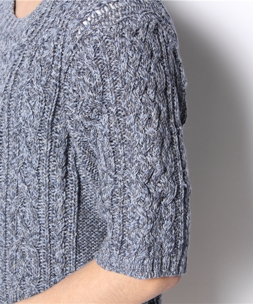 CIAOPANIC（チャオパニック）の「【Ciaopanic】　セットフランknitS/S（ニット/セーター・メンズ・ブルー/その他/ライトグレー/ベージュ・MEDIUM/LARGE）」の8枚目の写真