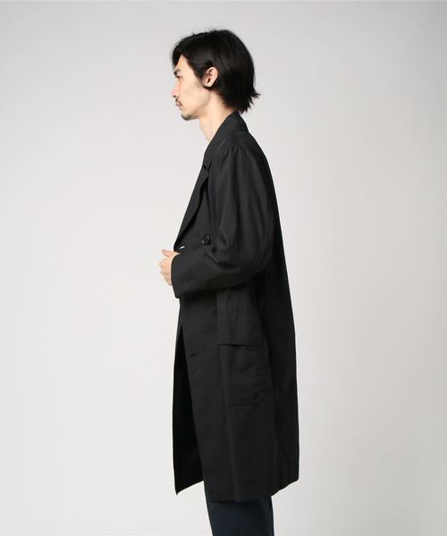 MHL.（エムエイチエル）の「DRY WAX COTTON NYLON（ステンカラーコート