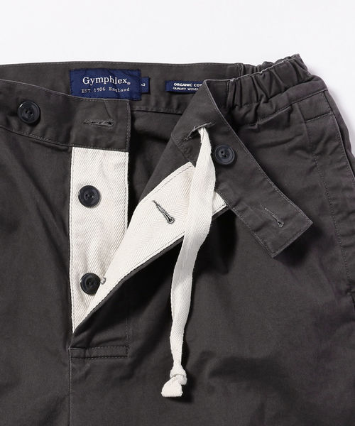 美品　ジムフレックス　ラグビーパンツ SUC MEN ワイド　チノ　ブラック GYMPHLEX（ジムフレックス）の「GYMPHLEX / クロップド ラグビー