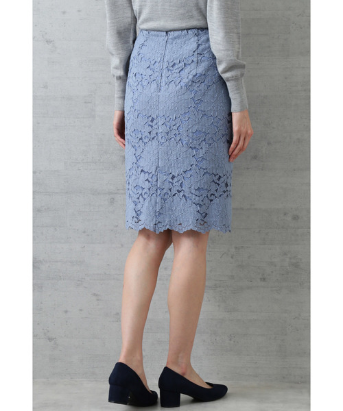 NATURAL BEAUTY BASIC(ナチュラルビューティーベーシック)の「【美人百花 10月号掲載】コードレースタイトスカート(スカート・レディース・ネイビー/オフホワイト/ブルー・SMALL/MEDIUM/X-SMALL)」の8枚目の写真
