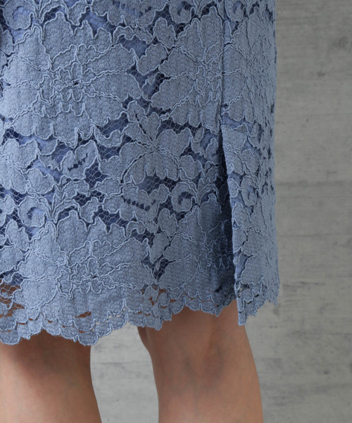 NATURAL BEAUTY BASIC(ナチュラルビューティーベーシック)の「【美人百花 10月号掲載】コードレースタイトスカート(スカート・レディース・ネイビー/オフホワイト/ブルー・SMALL/MEDIUM/X-SMALL)」の10枚目の写真