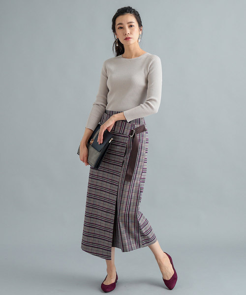 RIVE DROITE（リヴドロワ）の「Co/Peクルーネックニット（ニット/セーター・レディース・ライトグレー/ブラック/ブラウン・FREE）」の16枚目の写真