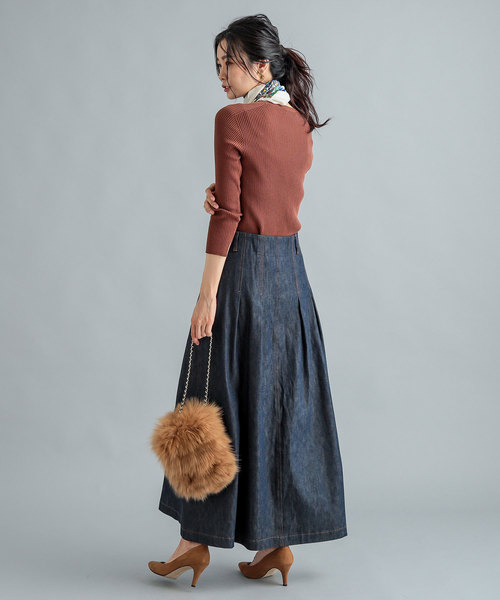 RIVE DROITE（リヴドロワ）の「Co/Peクルーネックニット（ニット/セーター・レディース・ライトグレー/ブラック/ブラウン・FREE）」の20枚目の写真