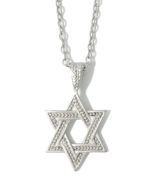 WEGO（ウィゴー）の「WEGO/ヘキサグラムネックレス（ネックレス・メンズ・ブラック/シルバー・FREE）」の9枚目の写真