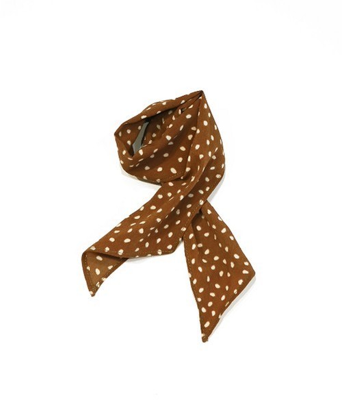 新品未使用todayful Soft touch Knit Scarf スカーフ TODAYFUL（トゥデイフル）の「ドットシフォンスカーフ（バンダナ