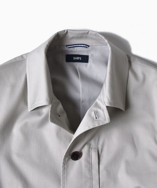 SHIPS（シップス）の「SC: ツイル/ストレッチ エアータッチ ライト カバー ジャケット（ブルゾン・メンズ・ライトグレー/ベージュ/ネイビー/ブルー・SMALL/MEDIUM/LARGE/X-LARGE）」の11枚目の写真
