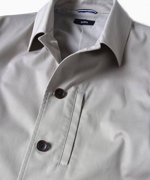 SHIPS（シップス）の「SC: ツイル/ストレッチ エアータッチ ライト カバー ジャケット（ブルゾン・メンズ・ライトグレー/ベージュ/ネイビー/ブルー・SMALL/MEDIUM/LARGE/X-LARGE）」の12枚目の写真