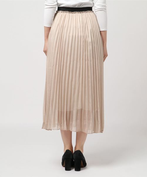 SpRay（スプレイ）の「ラメプリーツスカート（スカート・レディース・ブラック/ベージュ/パープル/ピンク/アイボリー・FREE）」の7枚目の写真